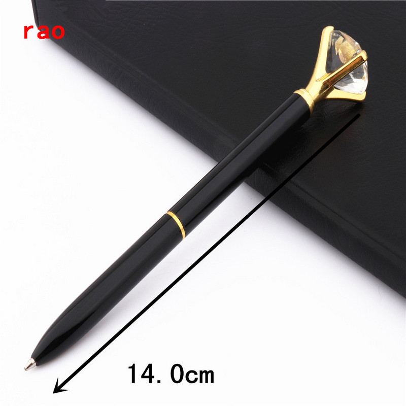 19 boja Kristalne kuglične olovke Kemijska olovka Fashion Girl Kemijske olovke s velikim dijamantom od 19 karata Olovka za školske papire Uredski materijal