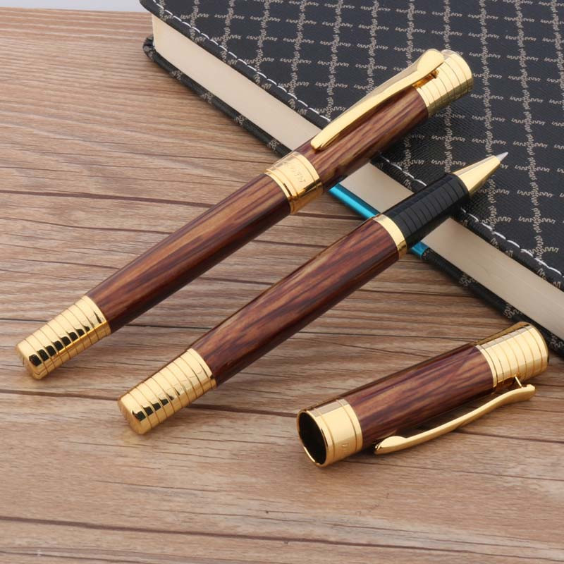 луксозна висококачествена метална зелена ролкова химикалка Ледено цвете златен клипс подпис елегантна писалка с мастило Офис ученически пособия