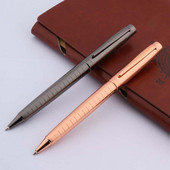 луксозна LINE метална химикалка Twist подарък Gun grey Chessboard химикалка с топка мастило Канцеларски материали Студентски офис ученически пособия