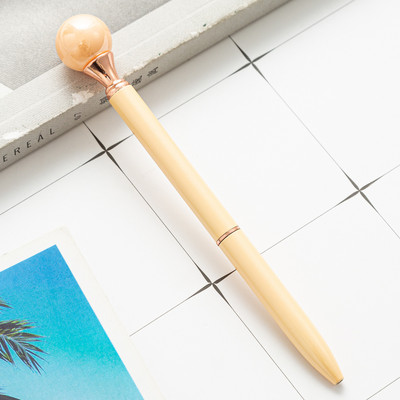 1 gabalas Lytwtw saldainių spalvos INS besisukantis perlinis metalinis tušinukas mokyklinis biuro reikmenys raštinės reikmenų dovana