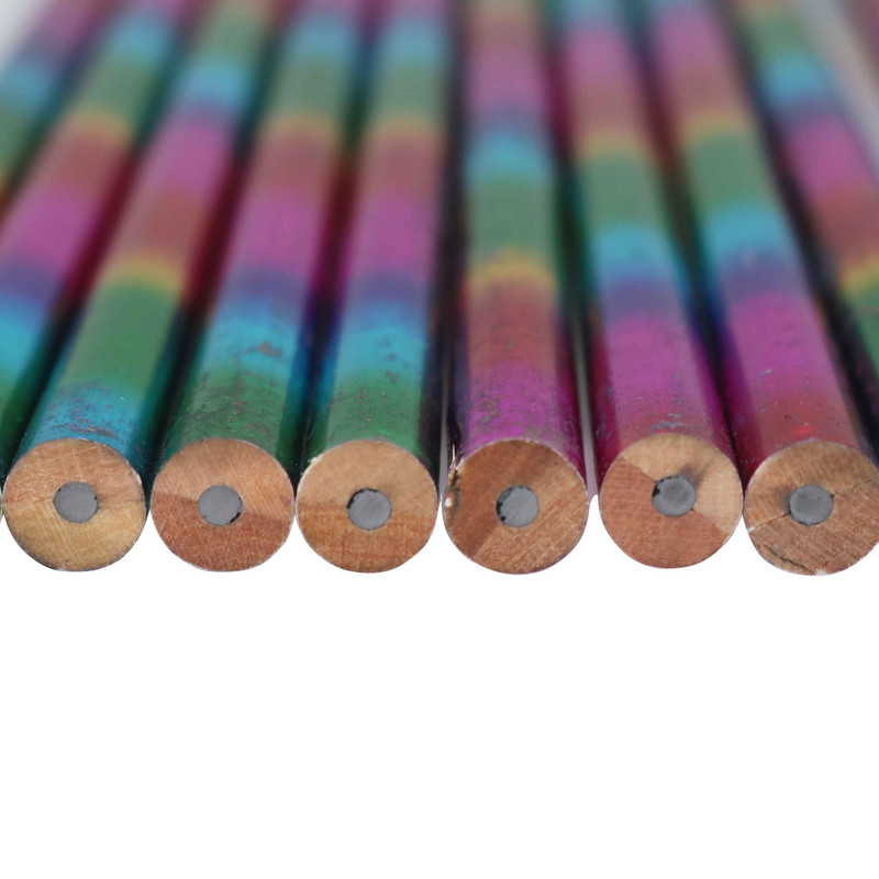 10 buc creion curcubeu film laser HB creion nucleu creativ noutate cadou promoțional creion personalitate rechizite de birou