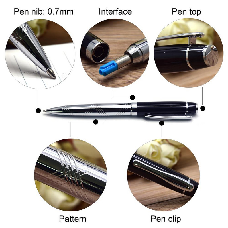 Guoyi C001 424 G2 Kemijska olovka Luksuzna Eenvoudige Business Examen Metalni vrhunski darovi Masovna prilagodba Olovka s potpisom s logotipom