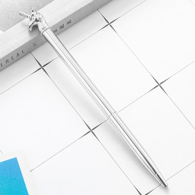 1 komada Lytwtw's Ballpoint Pen Unicorn Love Wedding Metalna bakrena olovka Uredski školski pribor Pribor