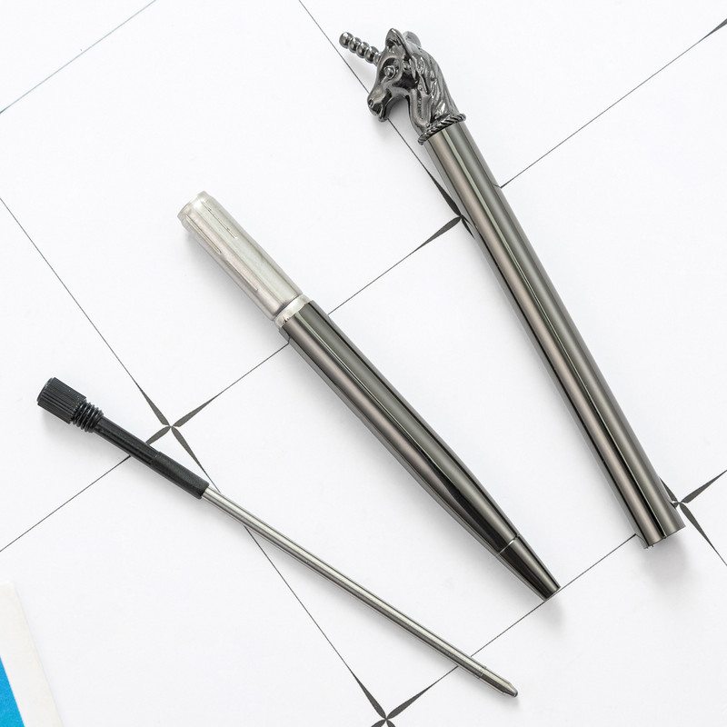 1 komada Lytwtw's Ballpoint Pen Unicorn Love Wedding Metalna bakrena olovka Uredski školski pribor Pribor
