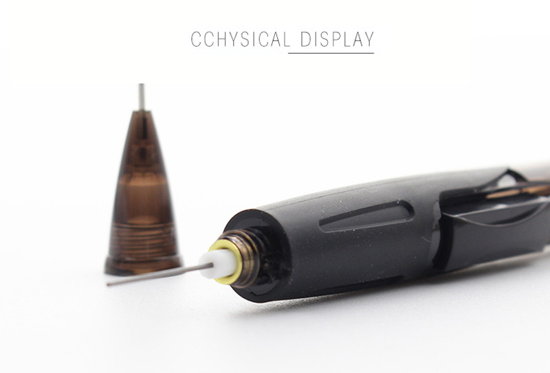 (1 vnt. pakuotėje) Pentel Pd275 šoninis presas mechaninis pieštukas itin ilgas ištraukiamas trintukas, besisukanti teleskopinė guma 0,5 mm