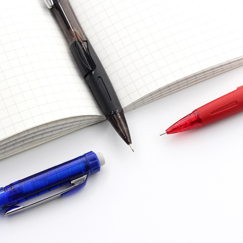 (1 vnt. pakuotėje) Pentel Pd275 šoninis presas mechaninis pieštukas itin ilgas ištraukiamas trintukas, besisukanti teleskopinė guma 0,5 mm