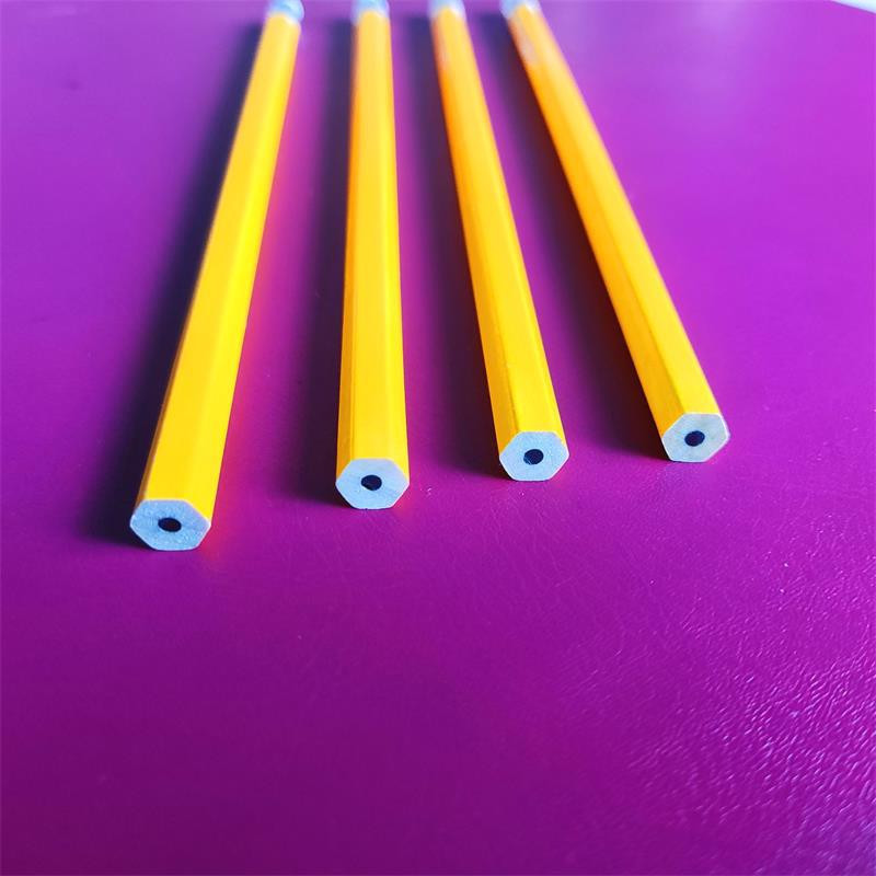 Drveni uredski natpis s gumicom za osnovnoškolce koji stalno pišu olovkom 10 kom. žuta šesterokutna šipka hb olovka