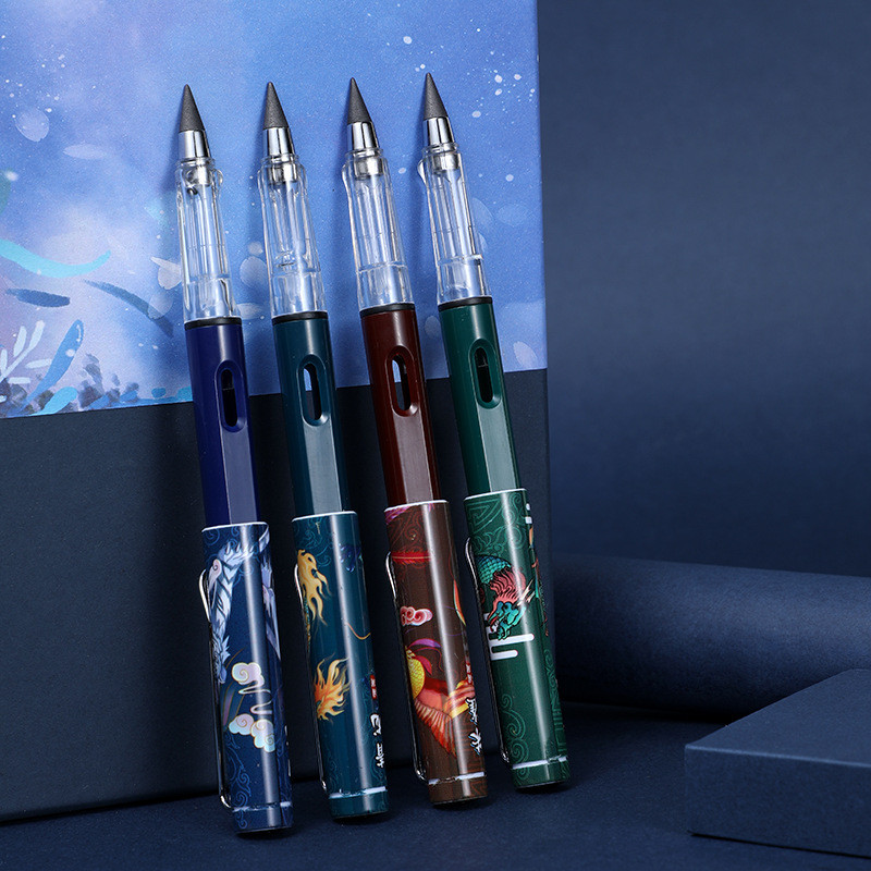 Beskonačna vječna olovka u kineskom stilu s tehnološkim novitetima Dizajn za studente, djecu koja pišu, skiciraju i crtaju, dar