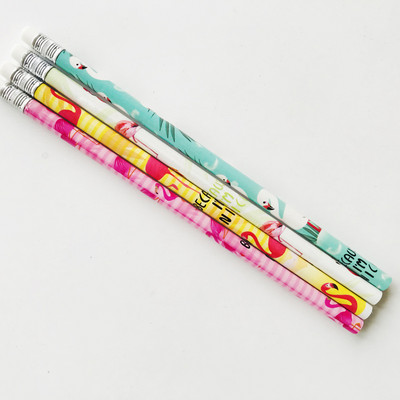 4 komada ekološki prihvatljivih prirodnih drvenih olovki s gumicom za dječje crteže, crne, okrugle, netoksične standardne olovke na veliko