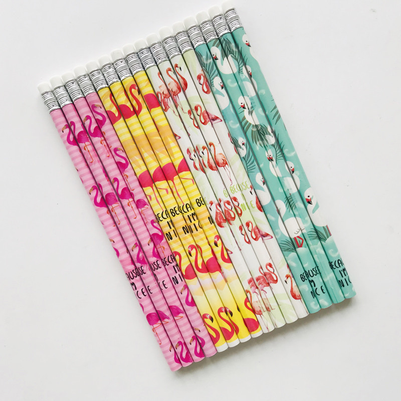 4 komada ekološki prihvatljivih prirodnih drvenih olovki s gumicom za dječje crteže, crne, okrugle, netoksične standardne olovke na veliko