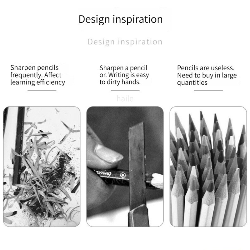 Haile kawaii Creion de scris nelimitat Creioane fără cerneală Pix cu ecran tactil pentru scris Artă Schiță Papetarie Rechizite școlare
