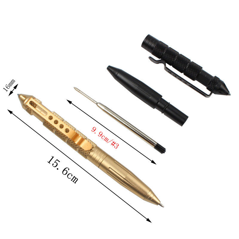 Baikingift Υψηλής ποιότητας άμυνα personal Tactical Pen Self Defense Pen Tool Multipurpose Aviation Aluminium Αντιολισθητικό φορητό