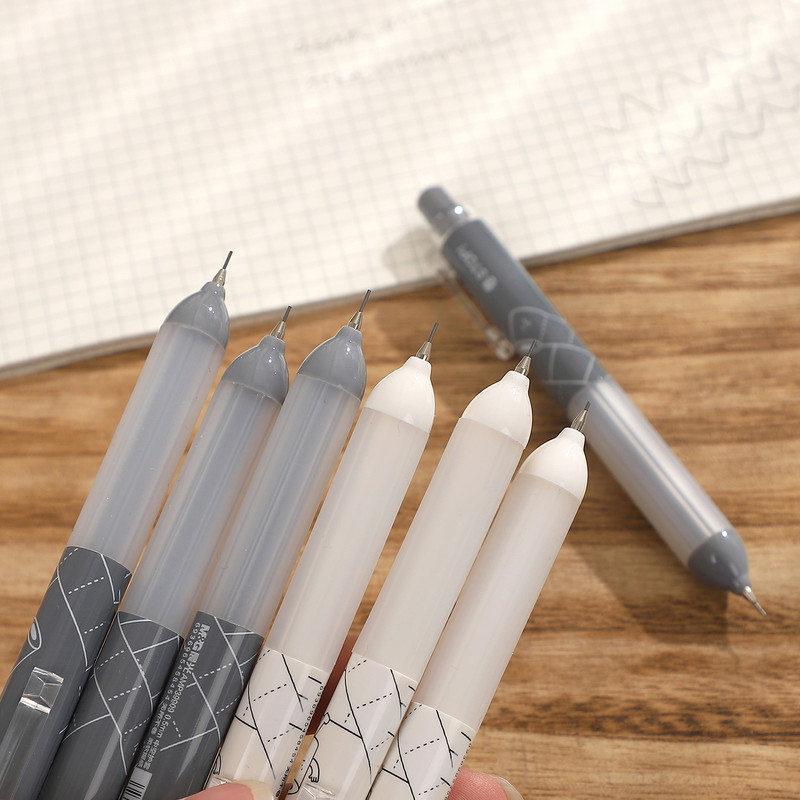 2 kom./set Kawaii mehanička olovka s niskim težištem, 0,5 mm, automatska olovka za glatko pisanje, kreativni pribor za studente