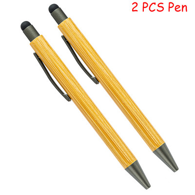 Klasični dizajn Kemijska olovka za pisanje od čistog bambusovog drveta, telefon na dodir, pisaći pribor za učenike, olovka za pisanje može napraviti logotip