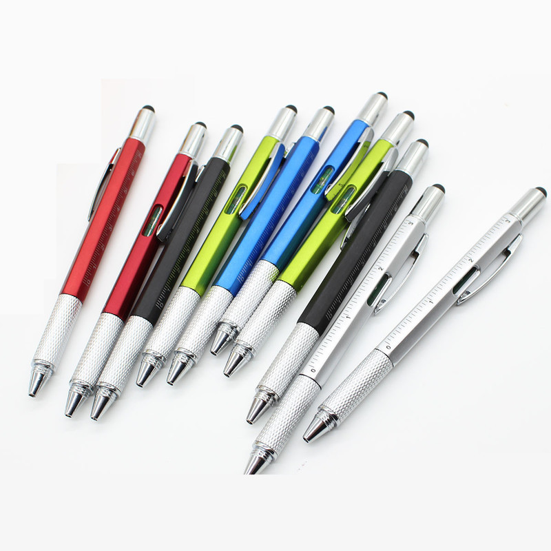 Višenamjenski alat u 8 boja Kemijska olovka Odvijač Ravnalo Libela Kreativni pribor za pisanje Poklon Zaslon osjetljiv na dodir Dizajn olovke 2022