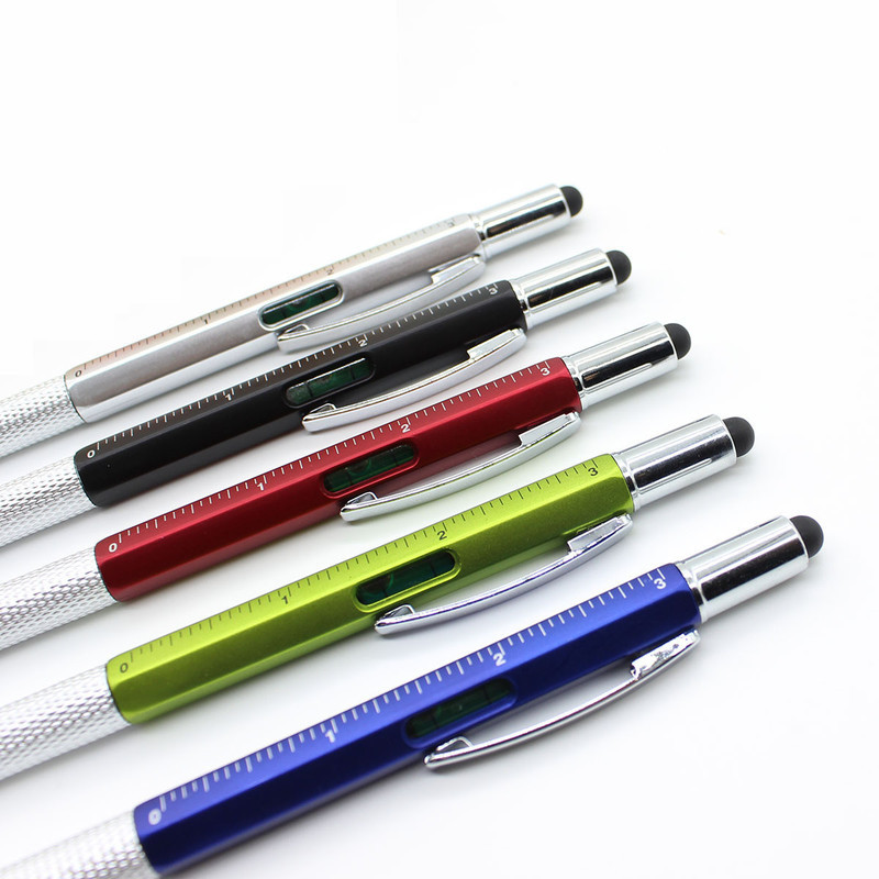 Višenamjenski alat u 8 boja Kemijska olovka Odvijač Ravnalo Libela Kreativni pribor za pisanje Poklon Zaslon osjetljiv na dodir Dizajn olovke 2022