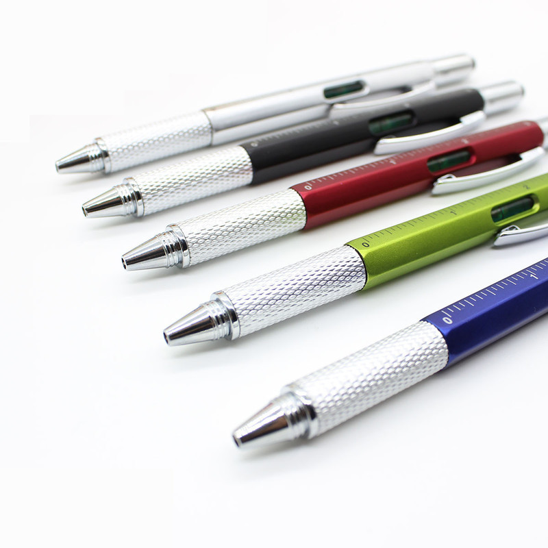 Višenamjenski alat u 8 boja Kemijska olovka Odvijač Ravnalo Libela Kreativni pribor za pisanje Poklon Zaslon osjetljiv na dodir Dizajn olovke 2022