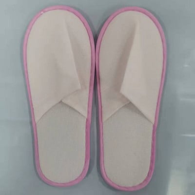 5 pari papuča za jednokratnu upotrebu Hotelske papuče za putovanja Sanitarne zabave Kućna upotreba za goste Muškarci Žene Uniseks cipele sa zatvorenim prstima Salon Za smještaj u obitelji