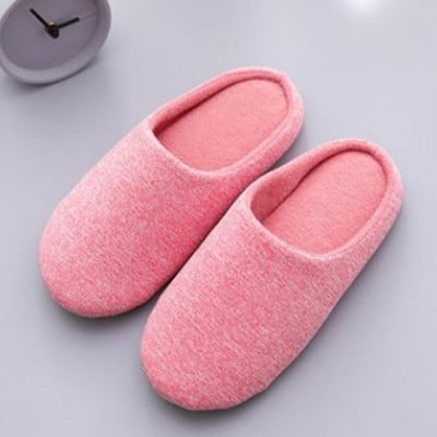 Muške kućne papuče Mekane plišane pamučne papuče Neklizajuće cipele za pod Jednobojne tanke kućne papuče za čarape Muške tobogane za spavaću sobu