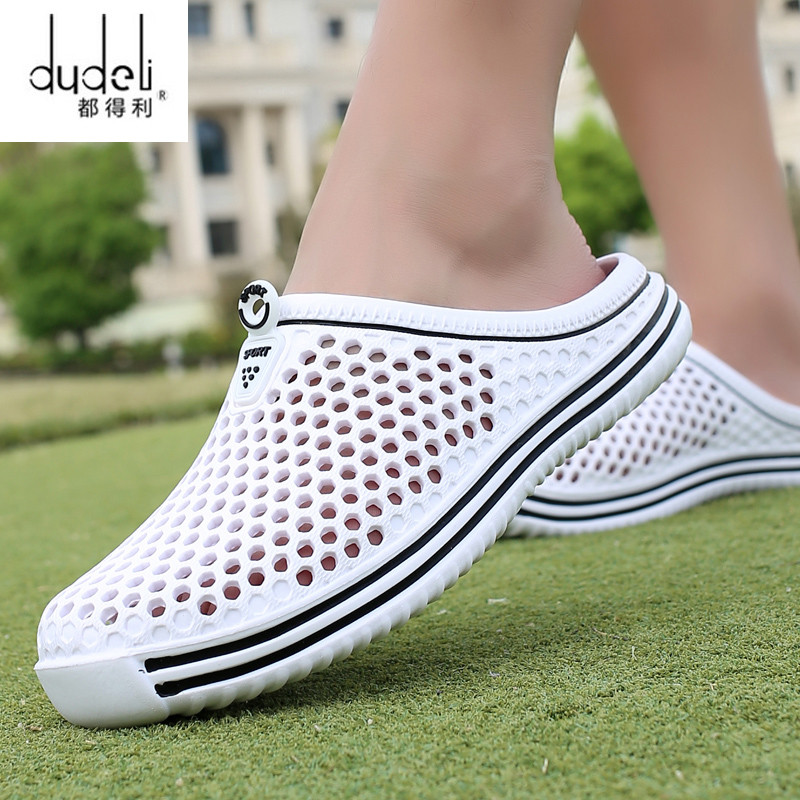 2022-es nyári papucs Férfi Vágott, Légáteresztő Strand papucs Uniszex Alkalmi Bebújós Lapos Szandál Férfi Cipő Méret 45 Zapatos