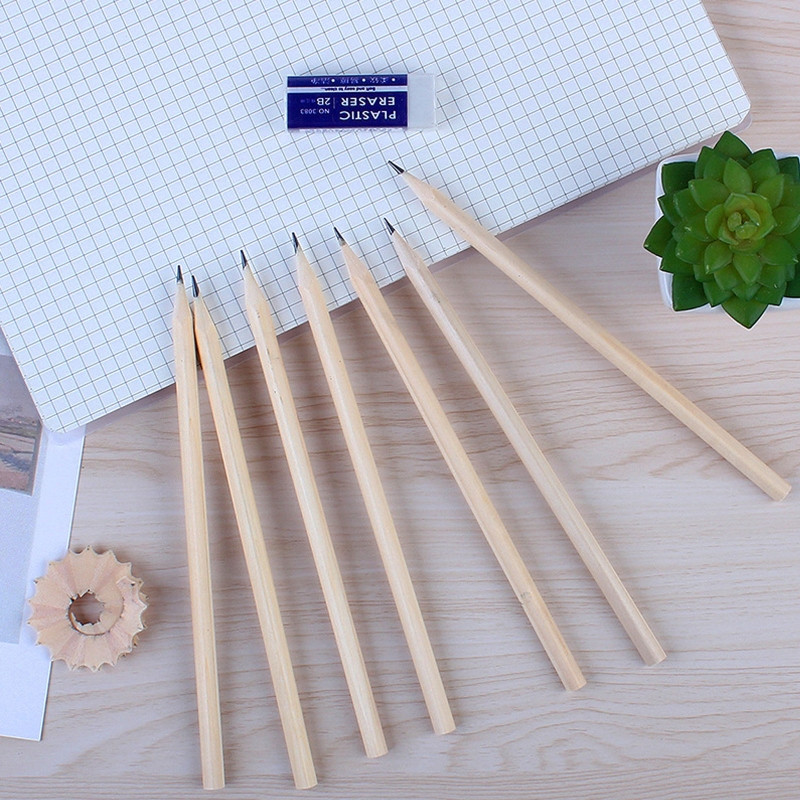 Trokutaste drvene olovke HB za pisanje za dom, vrtić, školu, ured, 30/50 kom