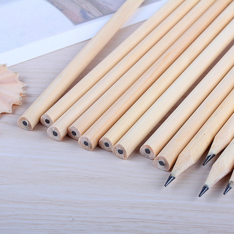 Trokutaste drvene olovke HB za pisanje za dom, vrtić, školu, ured, 30/50 kom