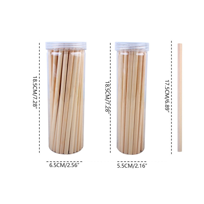 Trokutaste drvene olovke HB za pisanje za dom, vrtić, školu, ured, 30/50 kom