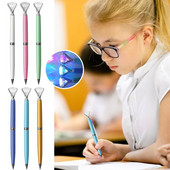 Instrument Metal Articole creative de papetărie Culoare diamant Cadou pentru studenți Creion fără cerneală Creion etern Scris nelimitat fără cerneală