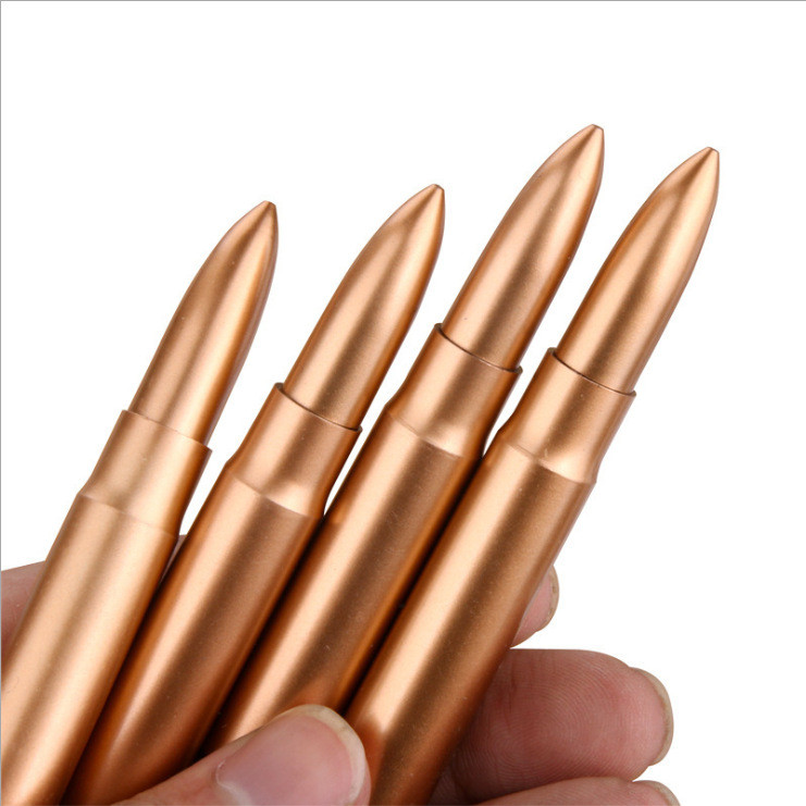 Kültéri hordozható műanyag golyós 총알 Forma golyóstoll Egyedi mini aláírás írótoll Diákok Irodaszerek Irodaszerek