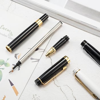 1PC 0,5mm Luxury Business Office Sign Pen Μαύρα μεταλλικά στυλό για γραφική ύλη για τη γραφή φοιτητών 03751