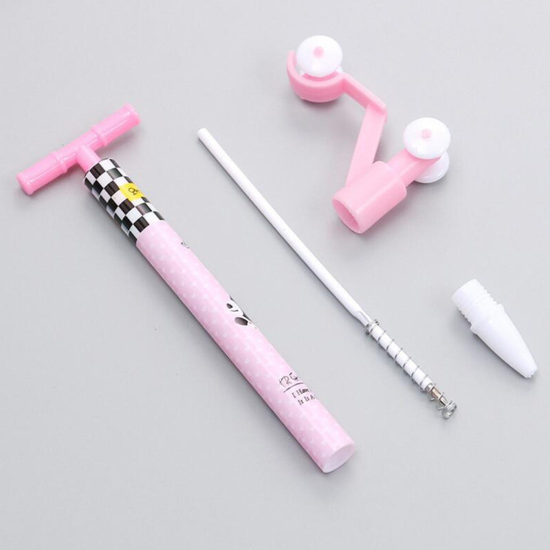 Trodijelni Lytwtw's Cute Creative Press Scooter Kemijska olovka Kreativni uredski dar Školski pribor Pribor Kawaii olovke