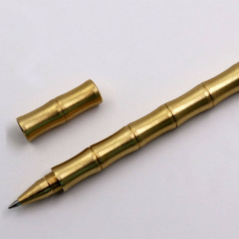 Mjedena olovka za potpis Metalna gel olovka Poslovna olovka za potpis Olovka za goste Olovka za potpis Olovka u obliku bambusa Olovka za goste vjenčanja Olovka za goste