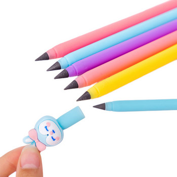 4Pcs Cartoon Rabbit Eternal Pencil Карикатурни моливи без мастило Без заточване Молив за рисуване