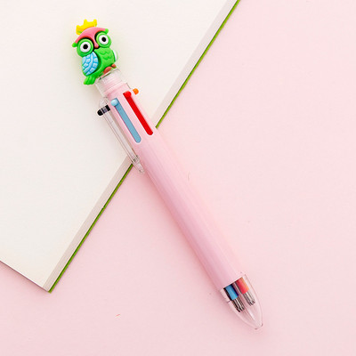 1 kom slatki crtani jednorog sova poni mačja kandža prase 6 boja kemijske olovke jednobojne kemijske olovke za pisanje Uredski pribor za školu