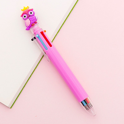 1 kom slatki crtani jednorog sova poni mačja kandža prase 6 boja kemijske olovke jednobojne kemijske olovke za pisanje Uredski pribor za školu