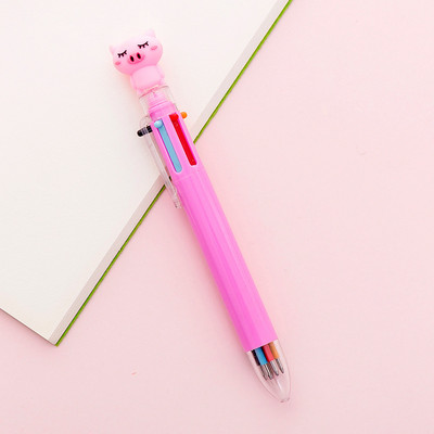 1 kom slatki crtani jednorog sova poni mačja kandža prase 6 boja kemijske olovke jednobojne kemijske olovke za pisanje Uredski pribor za školu