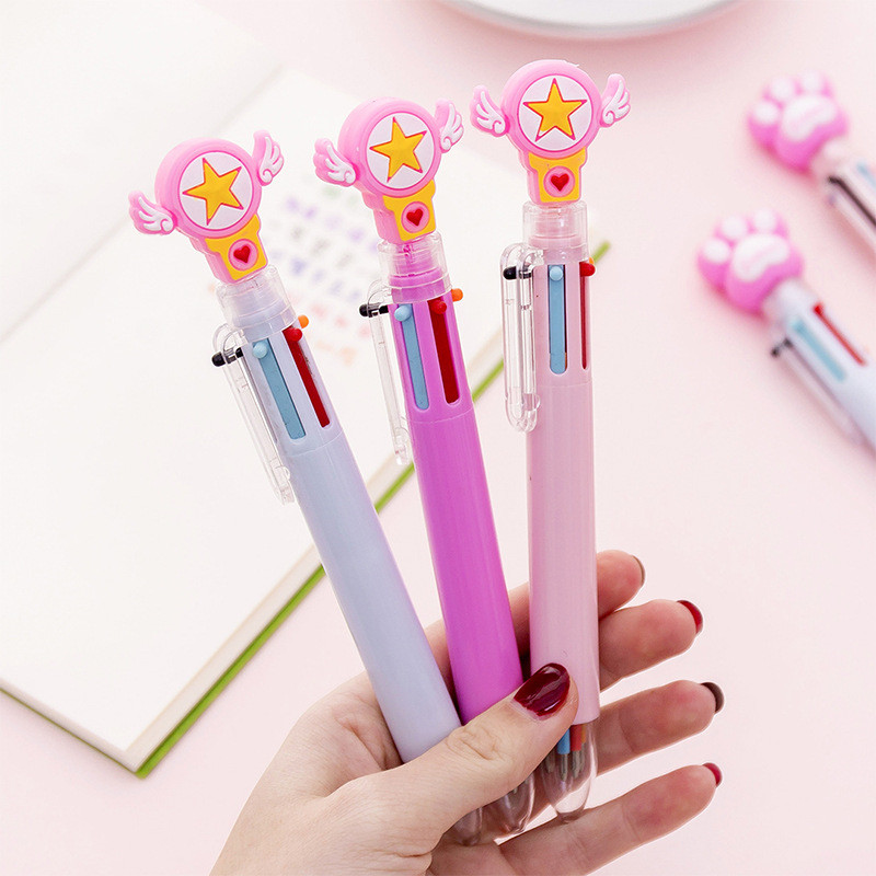 1 kom slatki crtani jednorog sova poni mačja kandža prase 6 boja kemijske olovke jednobojne kemijske olovke za pisanje Uredski pribor za školu