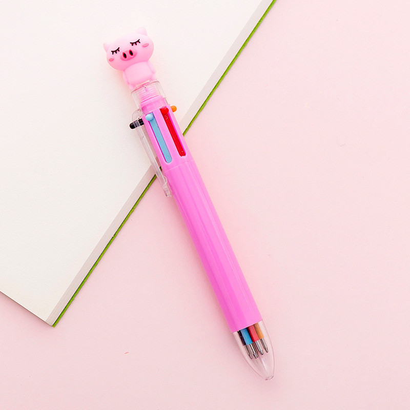 1 kom slatki crtani jednorog sova poni mačja kandža prase 6 boja kemijske olovke jednobojne kemijske olovke za pisanje Uredski pribor za školu
