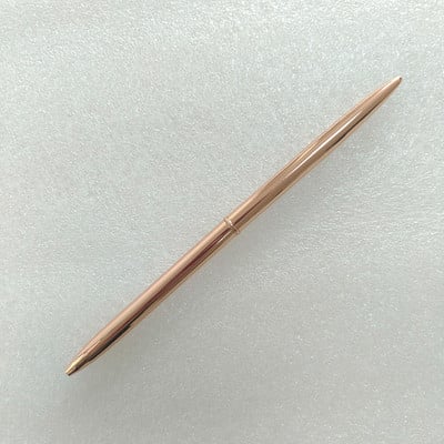 1 db Kreatív, kiváló minőségű, karcsú, rozsdamentes acél rúd fém golyóstoll diák ajándék írószer irodai és iskolai kellékek