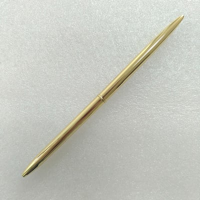 1 db Kreatív, kiváló minőségű, karcsú, rozsdamentes acél rúd fém golyóstoll diák ajándék írószer irodai és iskolai kellékek