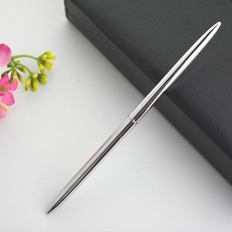 1 db Kreatív, kiváló minőségű, karcsú, rozsdamentes acél rúd fém golyóstoll diák ajándék írószer irodai és iskolai kellékek