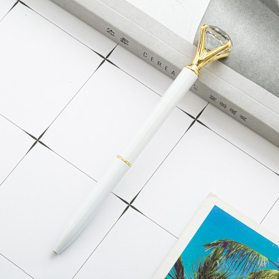 1 vnt Tušinukas metalinis didelis deimantinis rašiklis Creativity School Kanceliarinės prekės 1,0 mm besisukantis rašymo įrankis Reklamos biuras