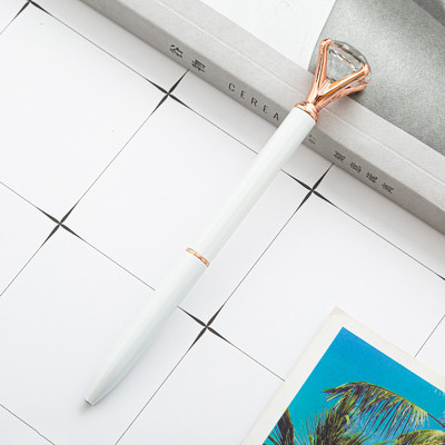 1 vnt Tušinukas metalinis didelis deimantinis rašiklis Creativity School Kanceliarinės prekės 1,0 mm besisukantis rašymo įrankis Reklamos biuras