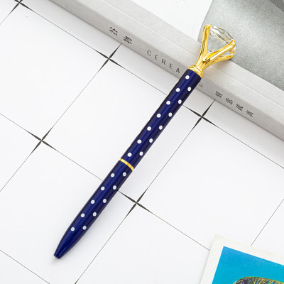 1 vnt Tušinukas metalinis didelis deimantinis rašiklis Creativity School Kanceliarinės prekės 1,0 mm besisukantis rašymo įrankis Reklamos biuras