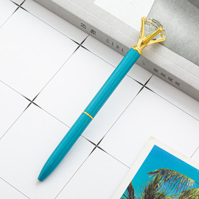 1 vnt Tušinukas metalinis didelis deimantinis rašiklis Creativity School Kanceliarinės prekės 1,0 mm besisukantis rašymo įrankis Reklamos biuras