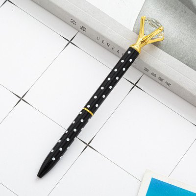 1 vnt Tušinukas metalinis didelis deimantinis rašiklis Creativity School Kanceliarinės prekės 1,0 mm besisukantis rašymo įrankis Reklamos biuras