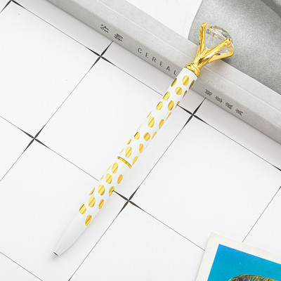 1 vnt Tušinukas metalinis didelis deimantinis rašiklis Creativity School Kanceliarinės prekės 1,0 mm besisukantis rašymo įrankis Reklamos biuras