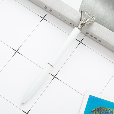 1 vnt Tušinukas metalinis didelis deimantinis rašiklis Creativity School Kanceliarinės prekės 1,0 mm besisukantis rašymo įrankis Reklamos biuras