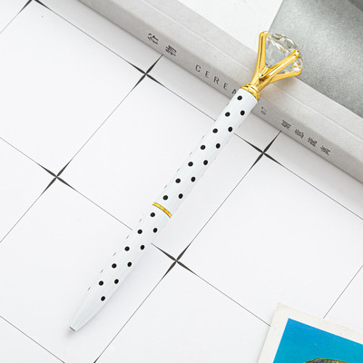 1 vnt Tušinukas metalinis didelis deimantinis rašiklis Creativity School Kanceliarinės prekės 1,0 mm besisukantis rašymo įrankis Reklamos biuras