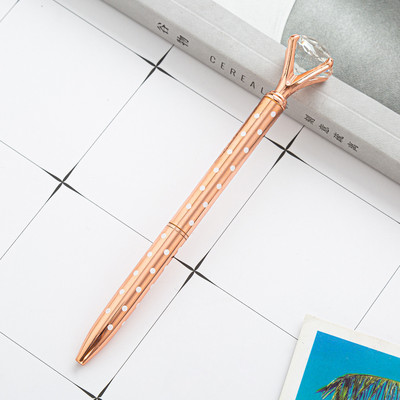 1 vnt Tušinukas metalinis didelis deimantinis rašiklis Creativity School Kanceliarinės prekės 1,0 mm besisukantis rašymo įrankis Reklamos biuras